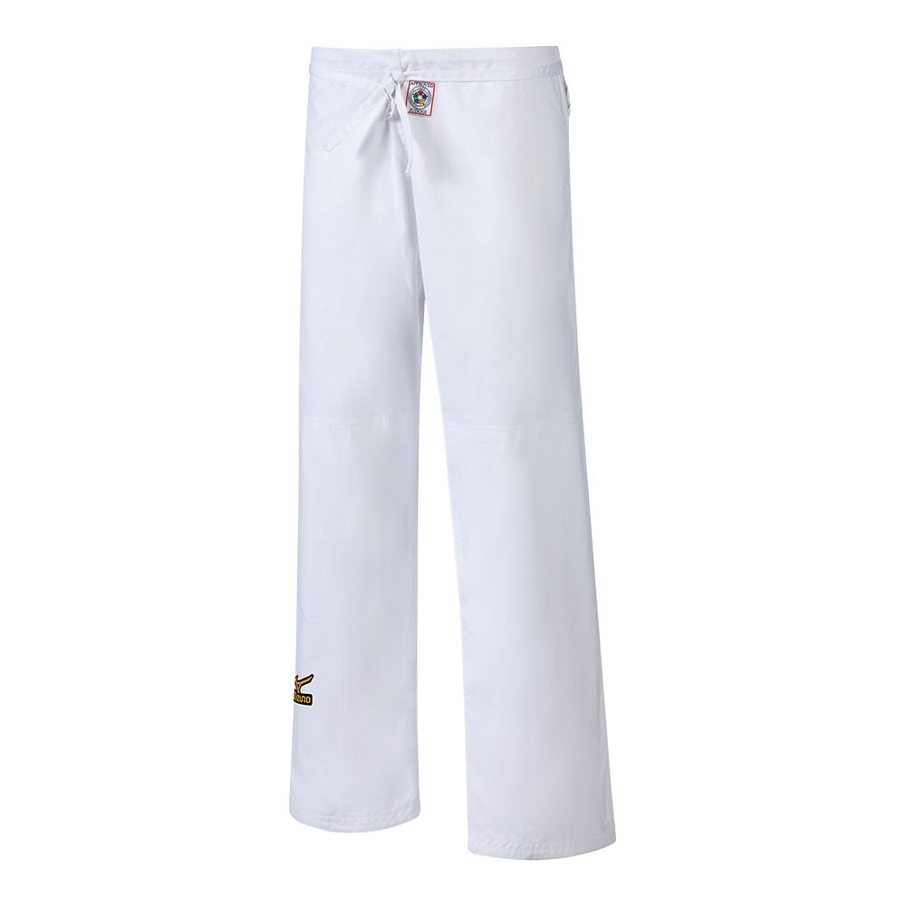 Mizuno Women's Judo White IJF Pants Apparel - PY5A5101